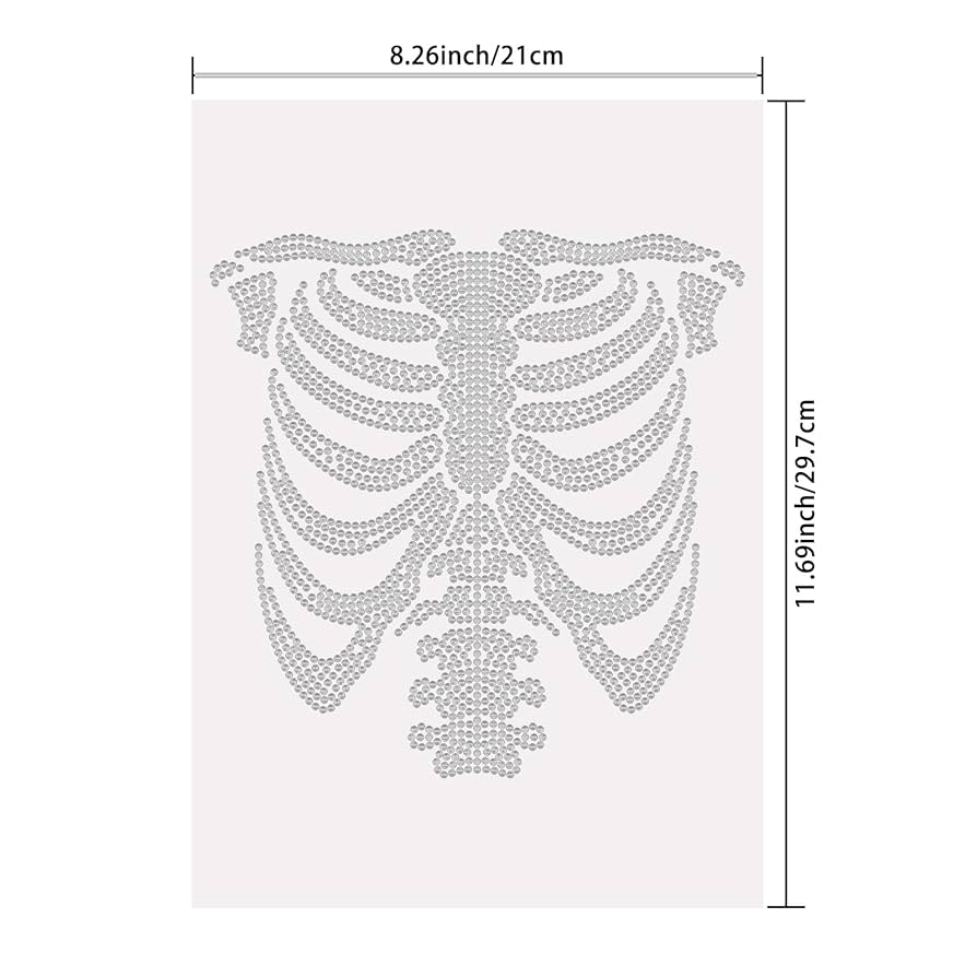 Amazon.com: SUPERDANT Halloween Rib Skeleton Iron on
